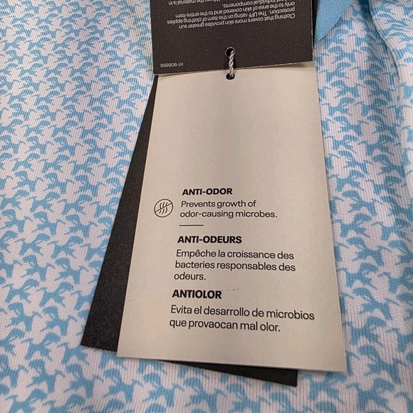 Under Armour Playoff 3.0 Printed‎ Golf Polo Shirt Men's Size XL New Sky Blue - Picture 7 of 12